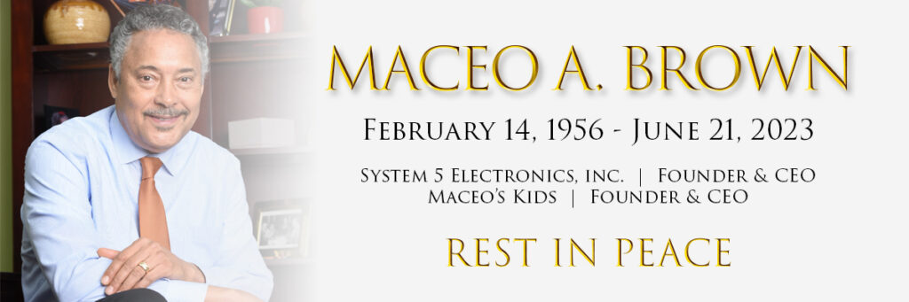 Maceo A. Brown, President/CEO of MACEO’S KIDS, Inc., a visionary, trailblazer, and youth mentor