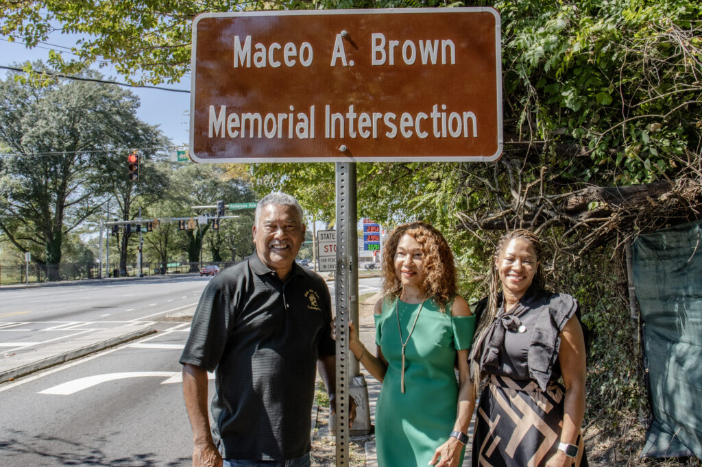 Maceo A. Brown, Founder of maceo’s kids, honored with a memorial street intersection dedicated in his name